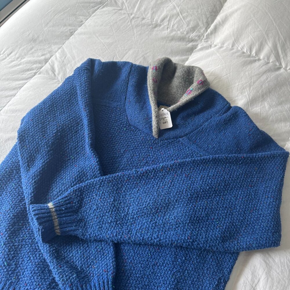 VINTAGE LL BEAN MOCK TURTLENECK SWEATER 90's WOOL